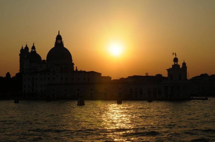 Venedik'te günbatımı